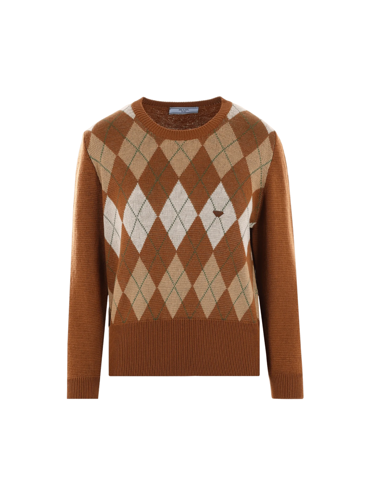 Argyle Wool Sweater-PRADA-JOHN JULIA