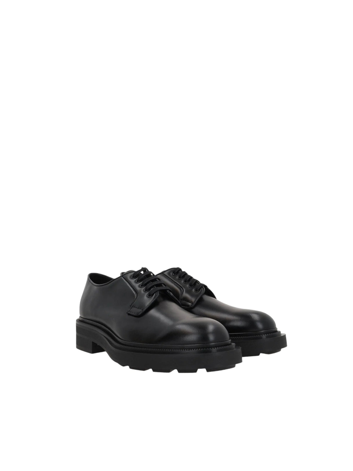 Bright Leather Derby Shoes-PRADA-JOHN JULIA