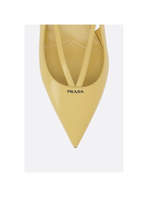 Brushed Leather Ballet Flats-PRADA-JOHN JULIA