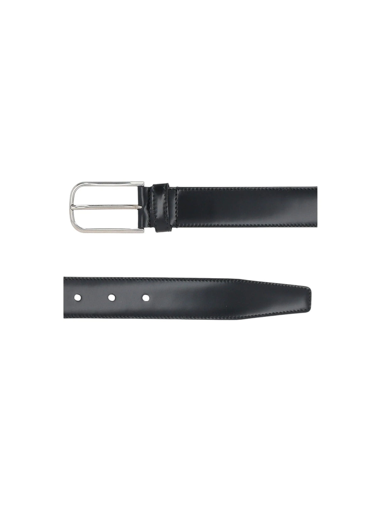 PRADA-Brushed Leather Belt-JOHN JULIA