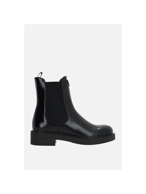 PRADA-Brushed Leather Chelsea Boots-JOHN JULIA