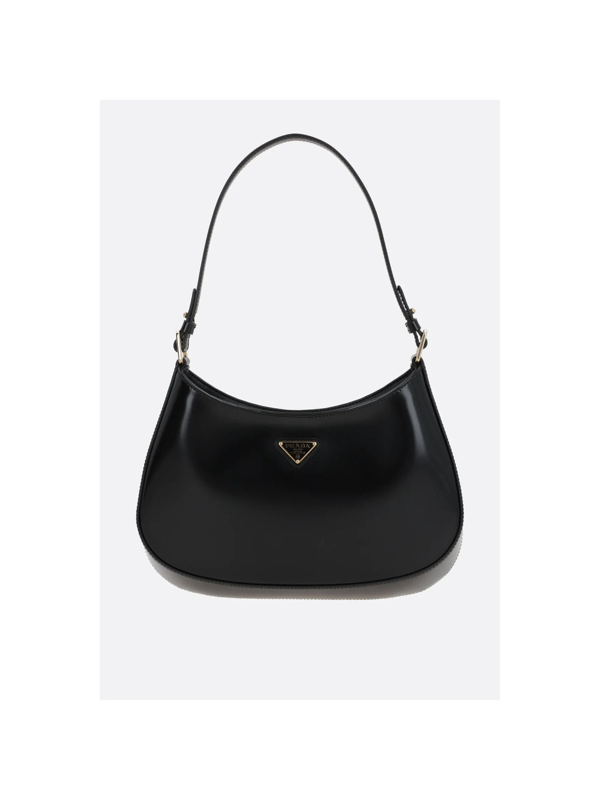 Brushed Leather Cleo Hobo Bag-PRADA-JOHN JULIA