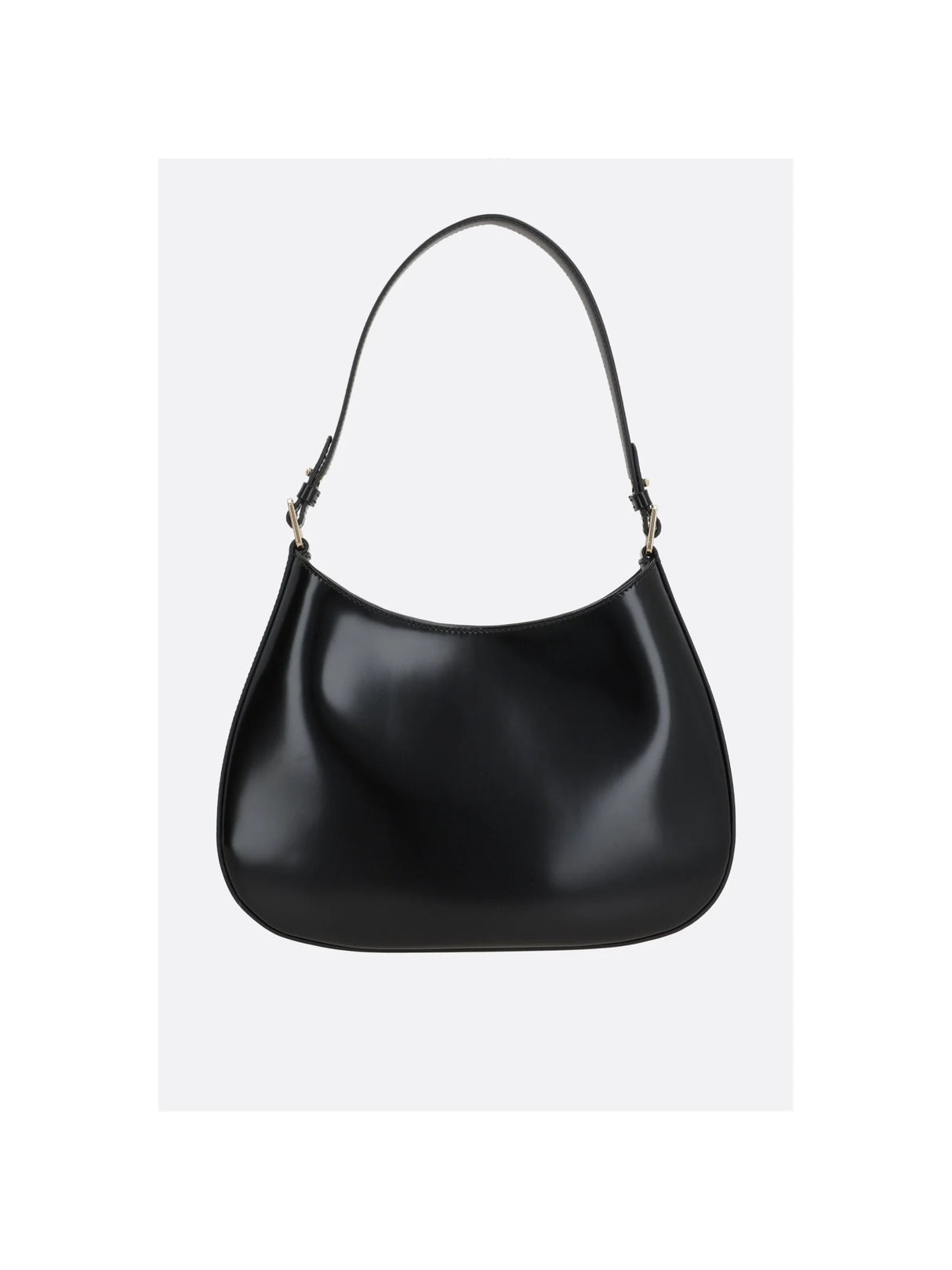 Brushed Leather Cleo Hobo Bag-PRADA-JOHN JULIA