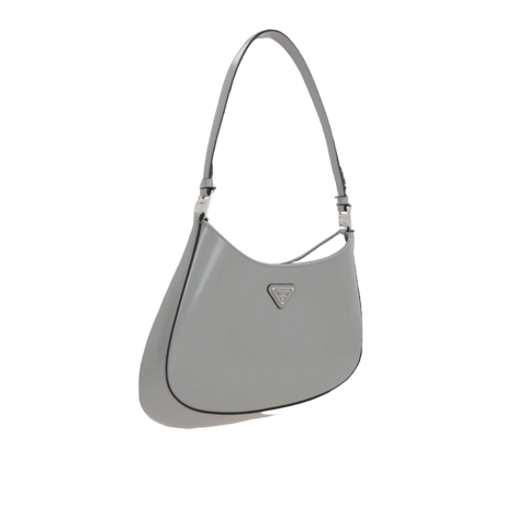 Brushed Leather Cleo Hobo Bag-PRADA-JOHN JULIA