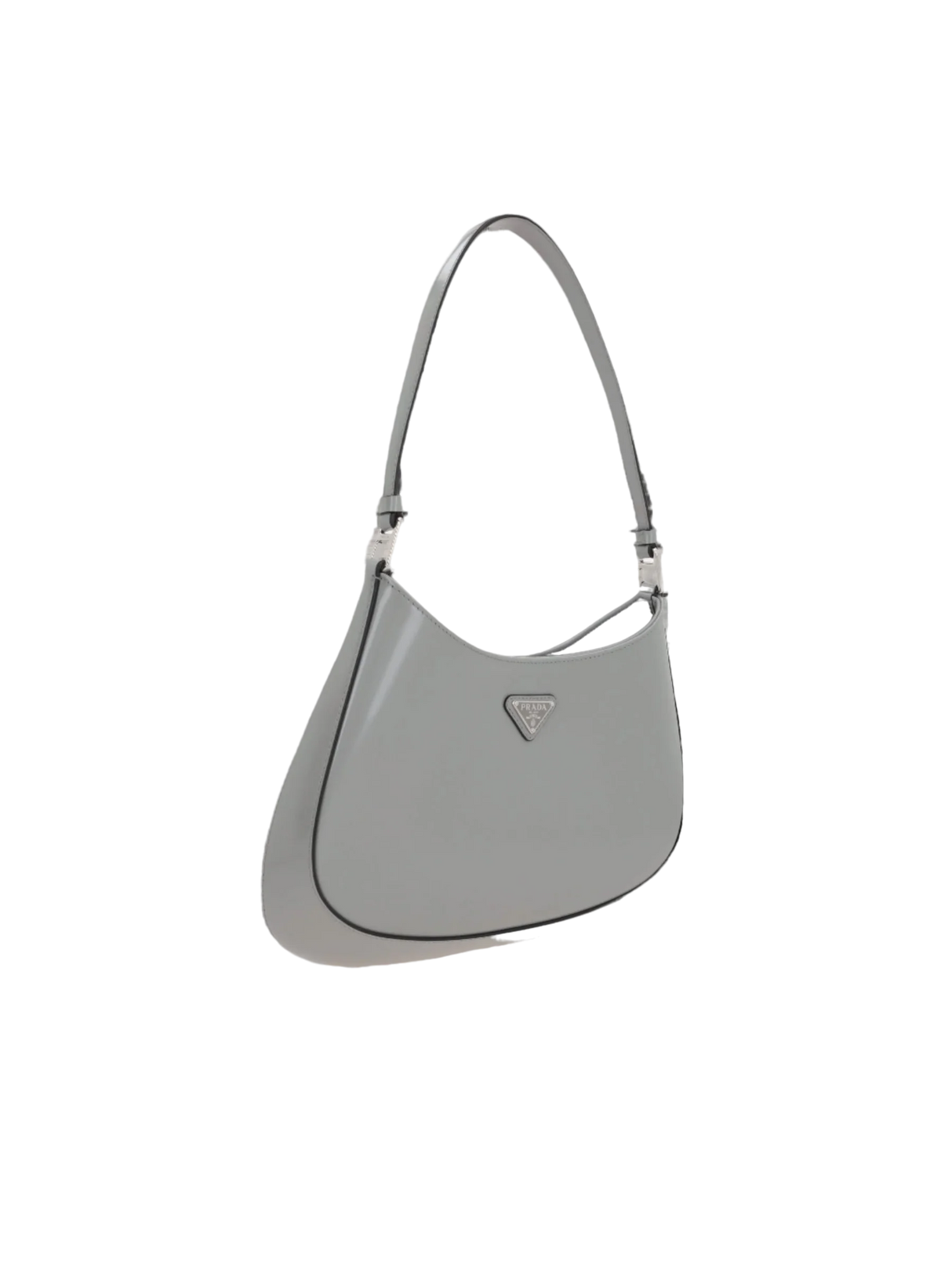 Brushed Leather Cleo Hobo Bag-PRADA-JOHN JULIA