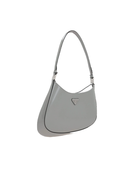 Brushed Leather Cleo Hobo Bag-PRADA-JOHN JULIA