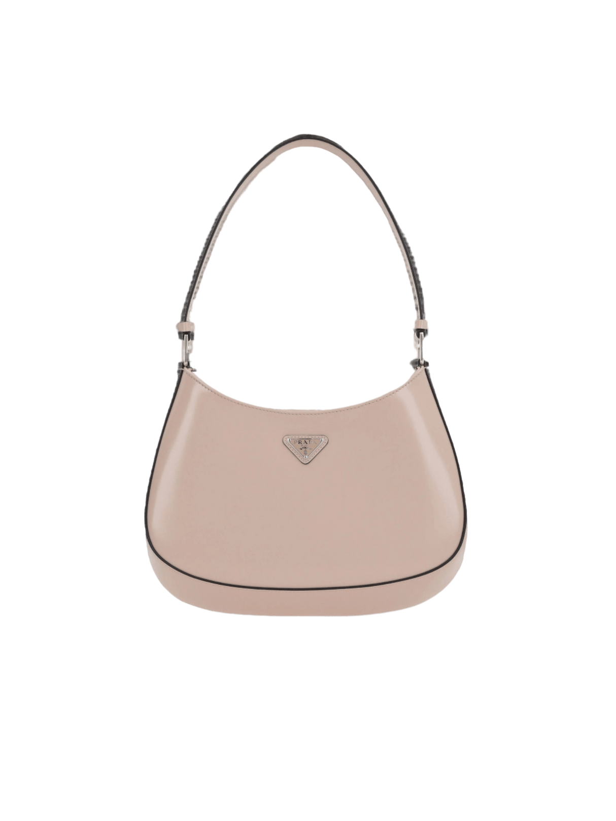 PRADA-Brushed Leather Cleo Hobo Bag-JOHN JULIA