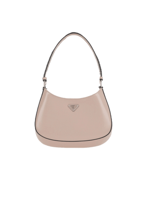 PRADA-Brushed Leather Cleo Hobo Bag-JOHN JULIA