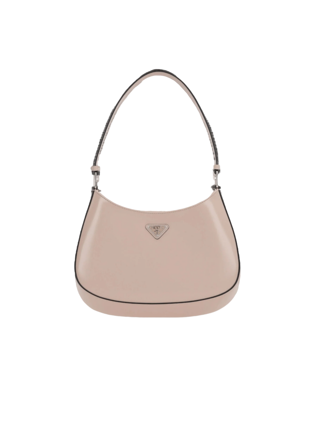 PRADA-Brushed Leather Cleo Hobo Bag-JOHN JULIA