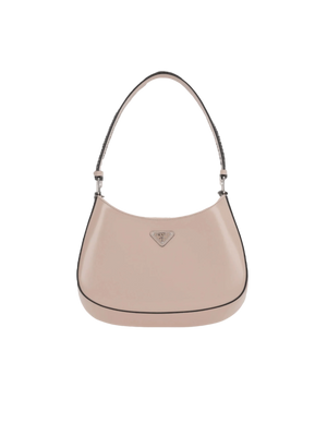 PRADA-Brushed Leather Cleo Hobo Bag-JOHN JULIA