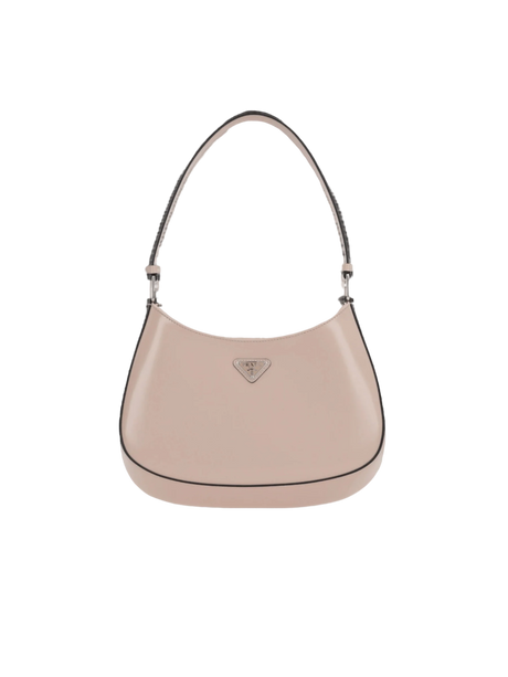 PRADA-Brushed Leather Cleo Hobo Bag-JOHN JULIA