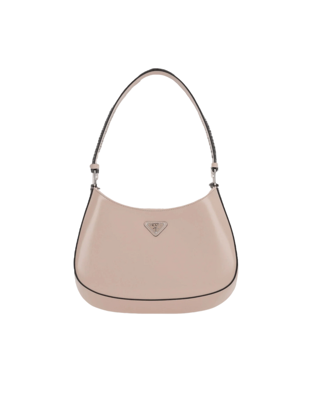 PRADA-Brushed Leather Cleo Hobo Bag-JOHN JULIA