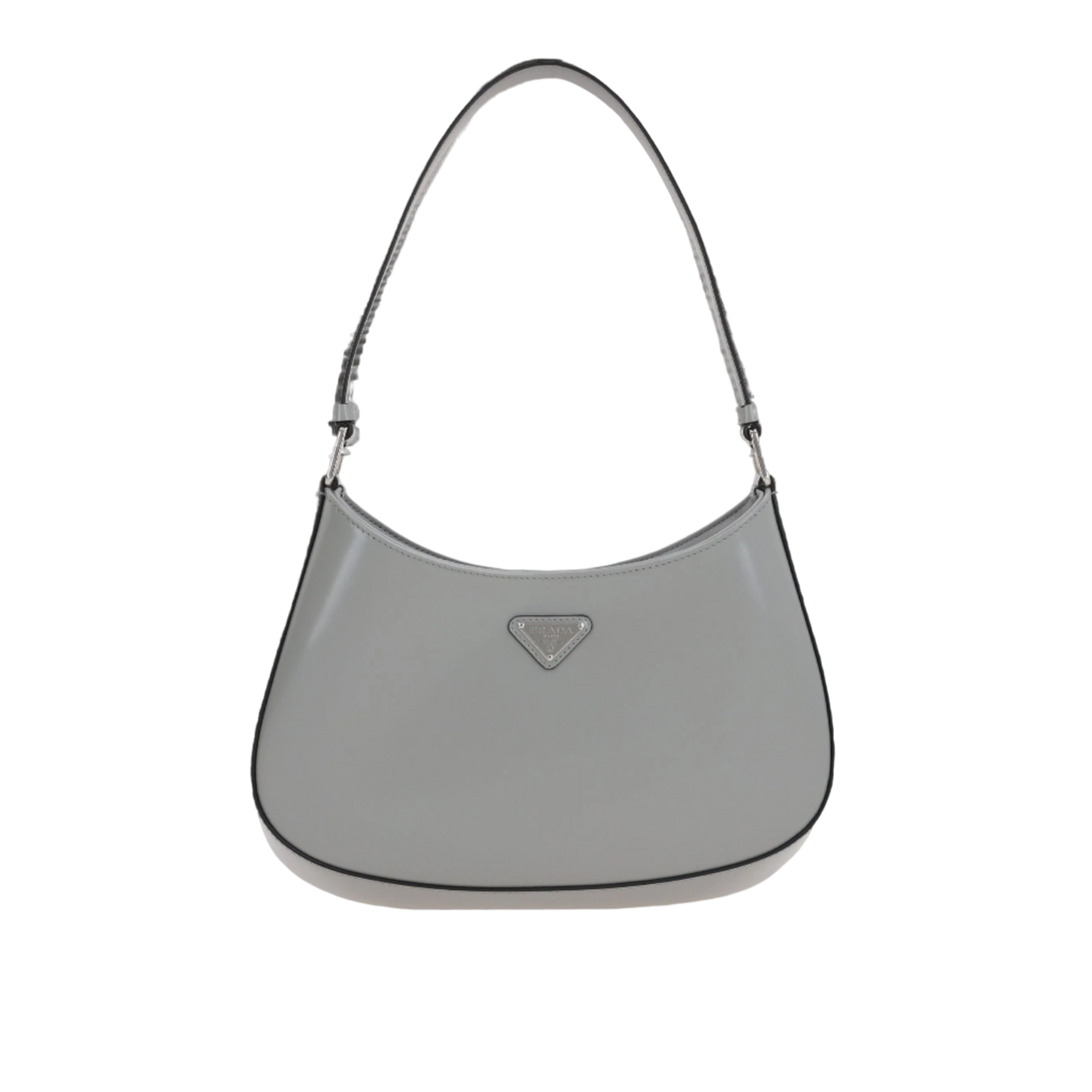 Brushed Leather Cleo Hobo Bag-PRADA-JOHN JULIA