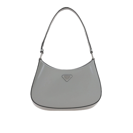 Brushed Leather Cleo Hobo Bag-PRADA-JOHN JULIA