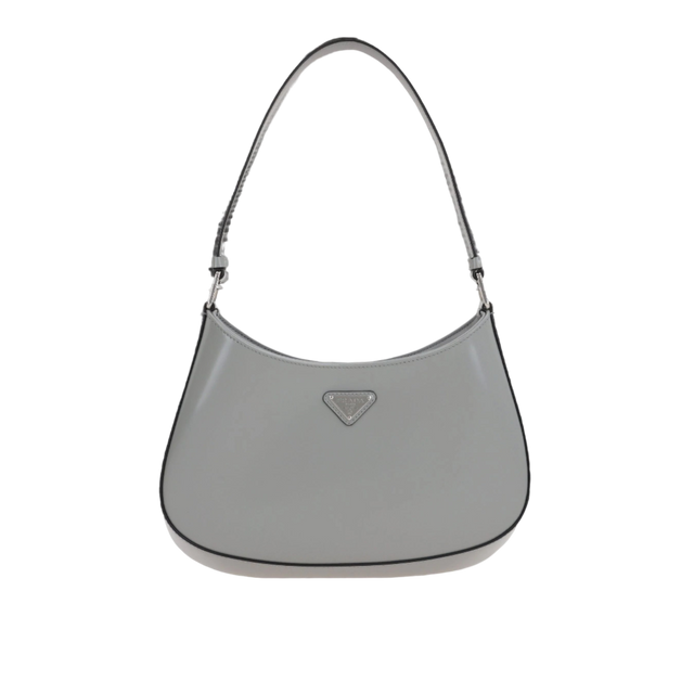 Brushed Leather Cleo Hobo Bag-PRADA-JOHN JULIA