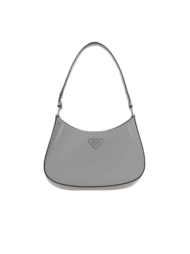 Brushed Leather Cleo Hobo Bag-PRADA-JOHN JULIA