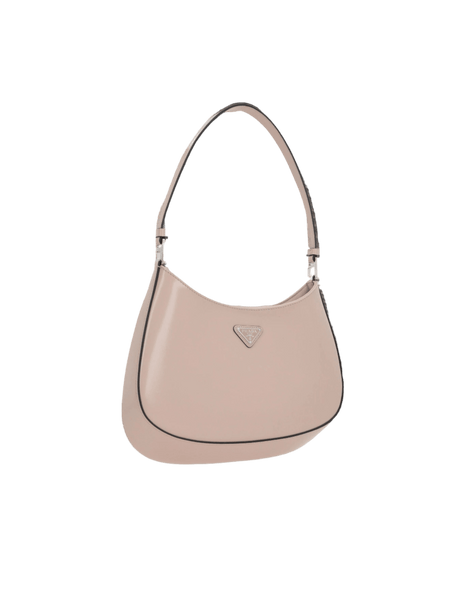 PRADA-Brushed Leather Cleo Hobo Bag-JOHN JULIA