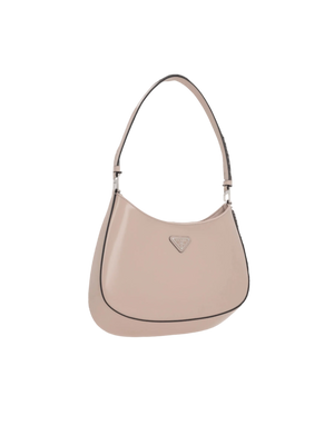 PRADA-Brushed Leather Cleo Hobo Bag-JOHN JULIA