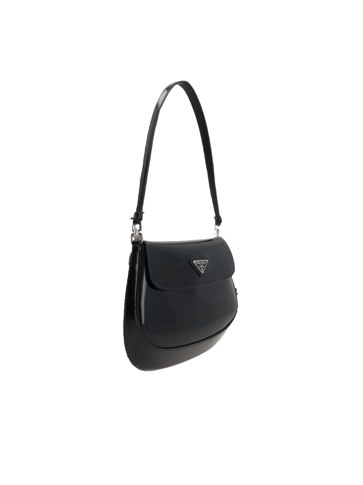 Brushed Leather Cleo Shoulder Bag-PRADA-JOHN JULIA