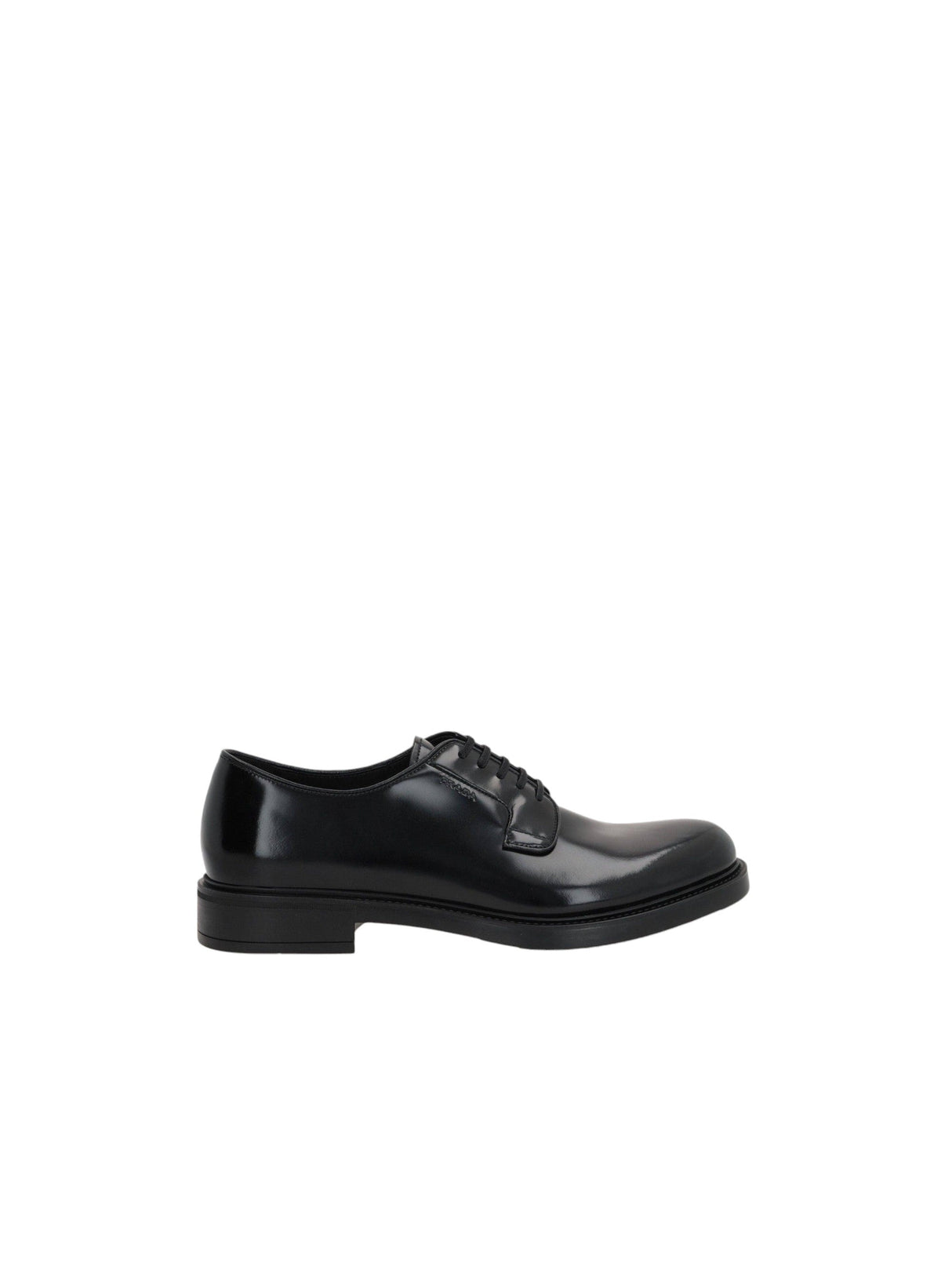 Brushed Leather Derby Shoes-PRADA-JOHN JULIA