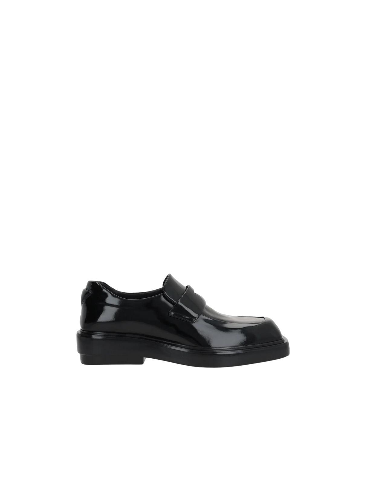 Brushed Leather Loafers-PRADA-JOHN JULIA