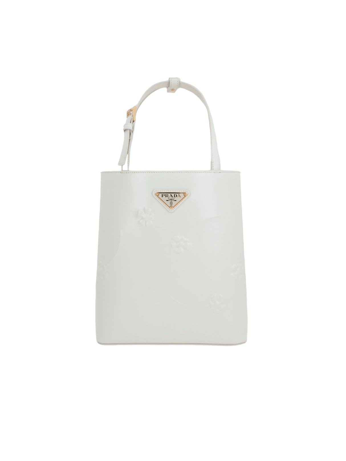 PRADA-Brushed Leather Logo-Detailed Tote Bag-JOHN JULIA