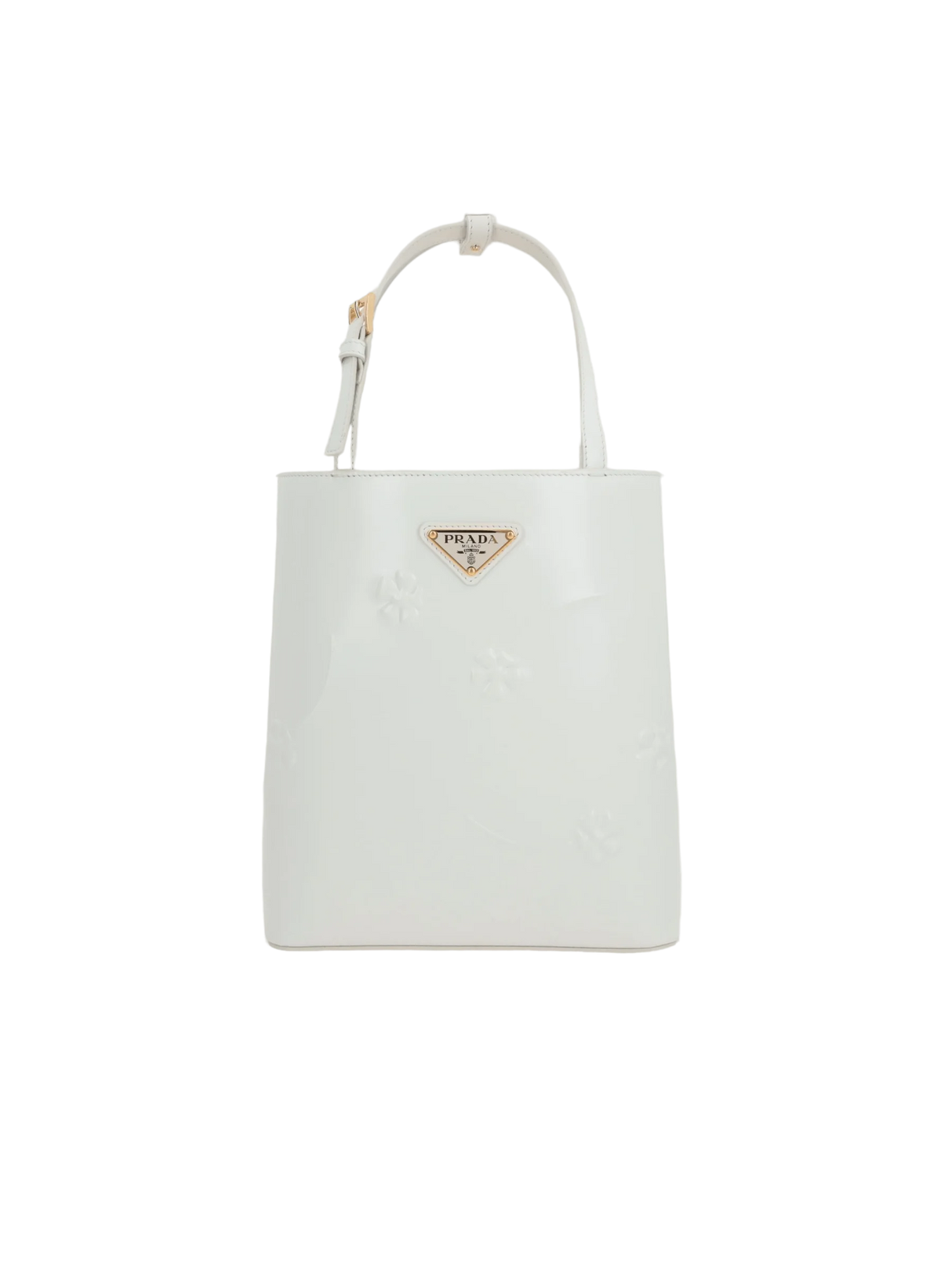 PRADA-Brushed Leather Logo-Detailed Tote Bag-JOHN JULIA