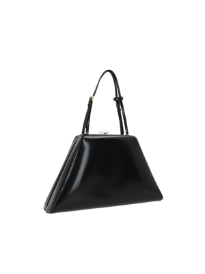 Brushed Leather Medium Handbag-PRADA-JOHN JULIA