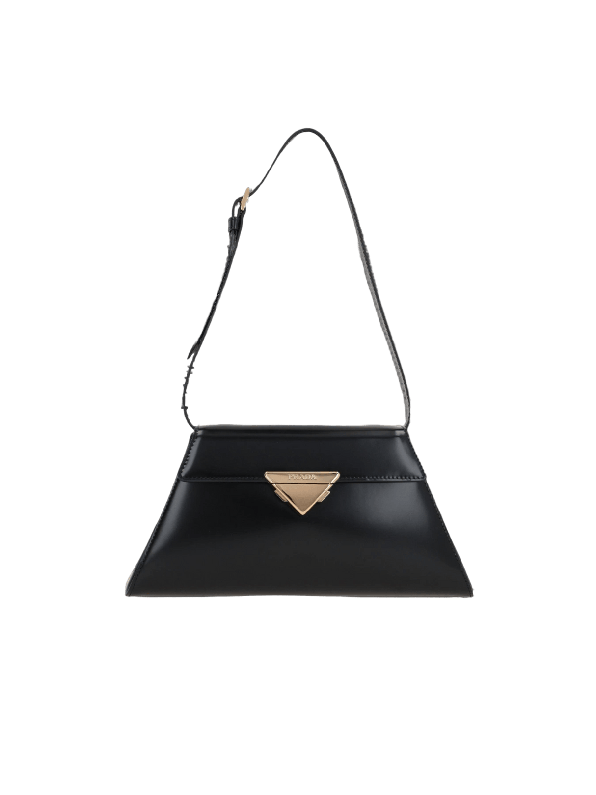 Brushed Leather Medium Shoulder Bag-PRADA-JOHN JULIA