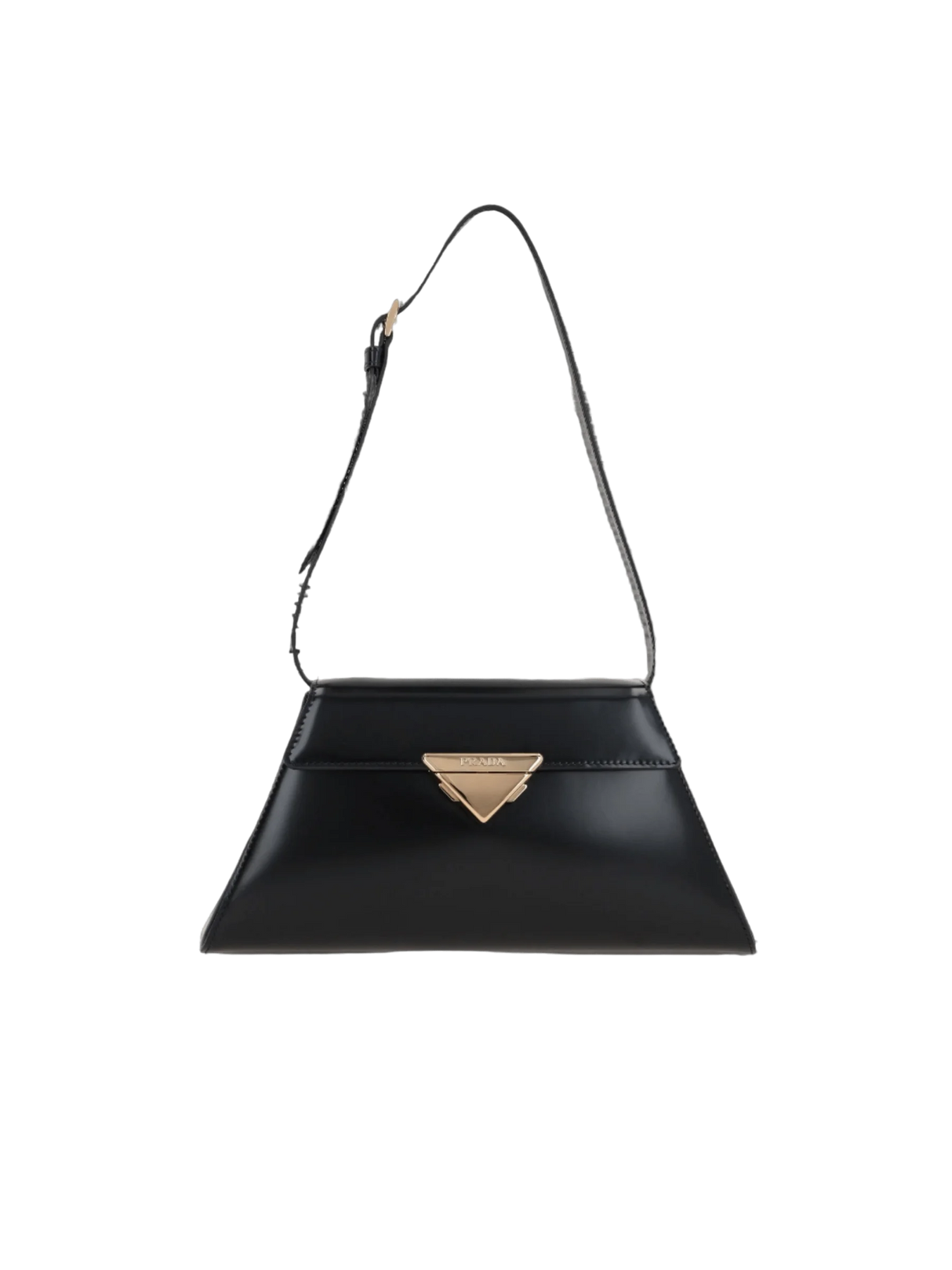 Brushed Leather Medium Shoulder Bag-PRADA-JOHN JULIA