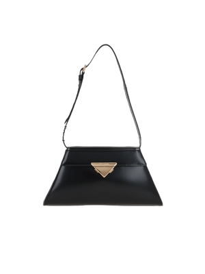 Brushed Leather Medium Shoulder Bag-PRADA-JOHN JULIA