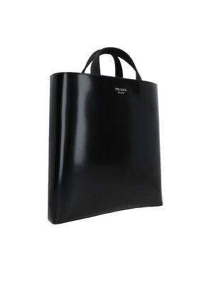 Brushed Leather Tote Bag-PRADA-JOHN JULIA