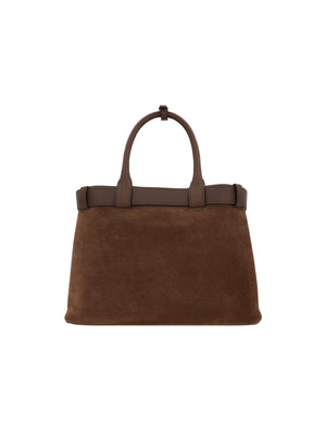 Buckle Medium Suede Bag-PRADA-JOHN JULIA