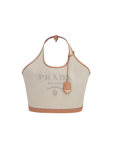 Canvas Shopping Bag-PRADA-JOHN JULIA