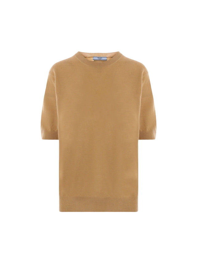 Cashmere Short-sleeved Sweater-PRADA-JOHN JULIA