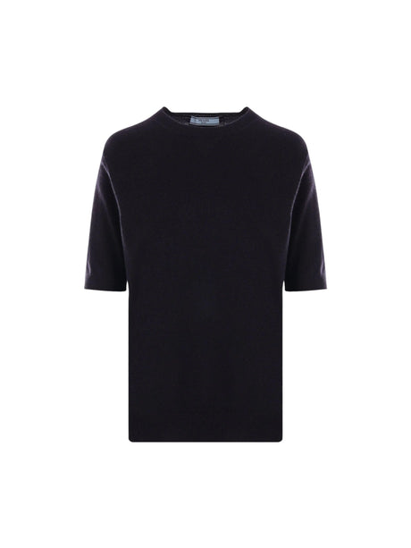 PRADA-Cashmere Short-sleeved Sweater-JOHN JULIA