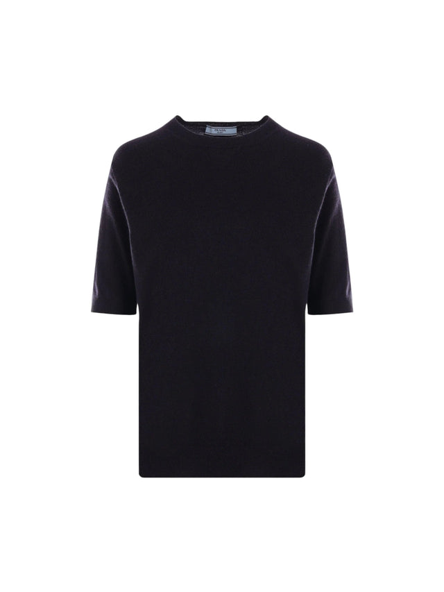 PRADA-Cashmere Short-sleeved Sweater-JOHN JULIA