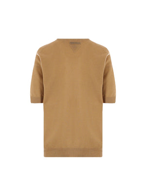 Cashmere Short-sleeved Sweater-PRADA-JOHN JULIA