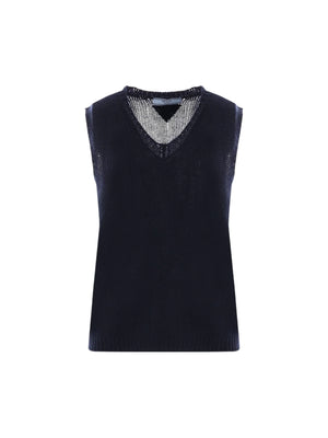 Cashmere Sleeveless Top-PRADA-JOHN JULIA