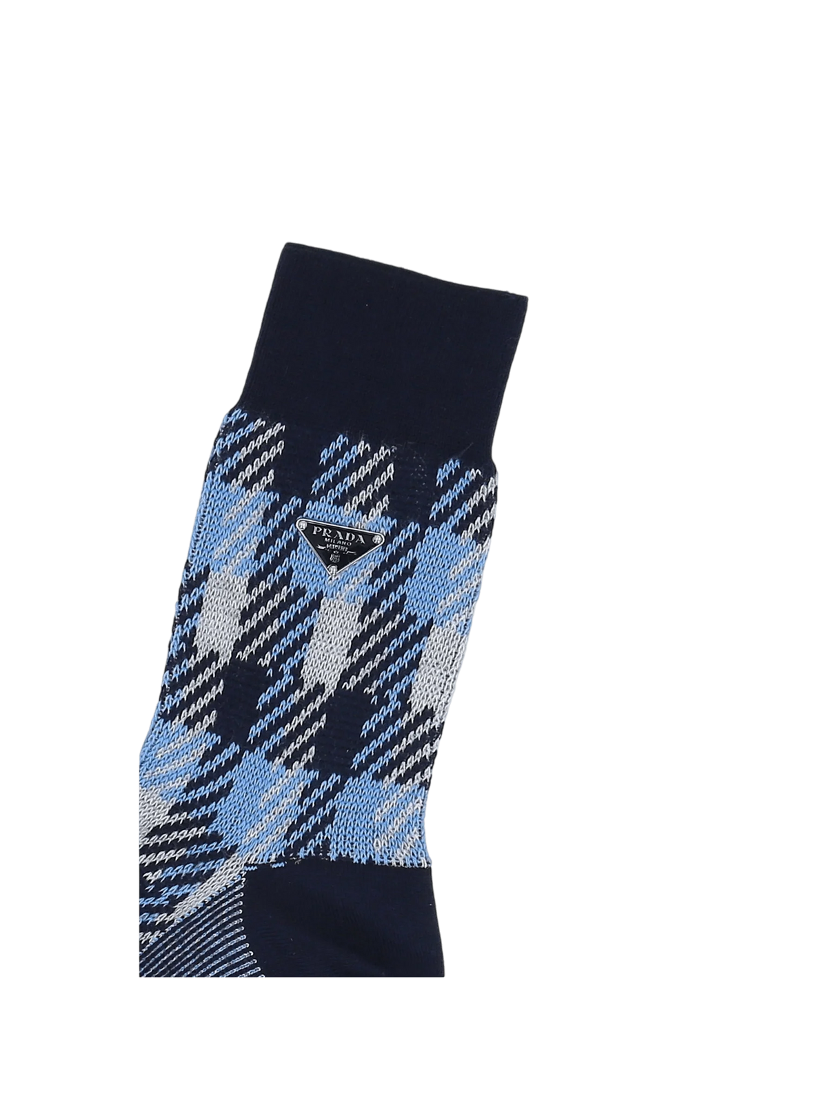 Check Cotton Blend Socks-PRADA-JOHN JULIA