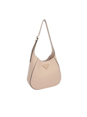 City Leather Medium Hobo Bag-PRADA-JOHN JULIA