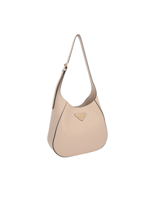 City Leather Medium Hobo Bag-PRADA-JOHN JULIA