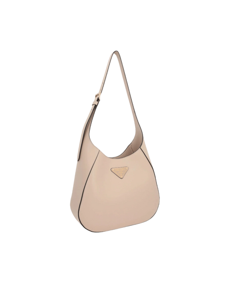 City Leather Medium Hobo Bag-PRADA-JOHN JULIA