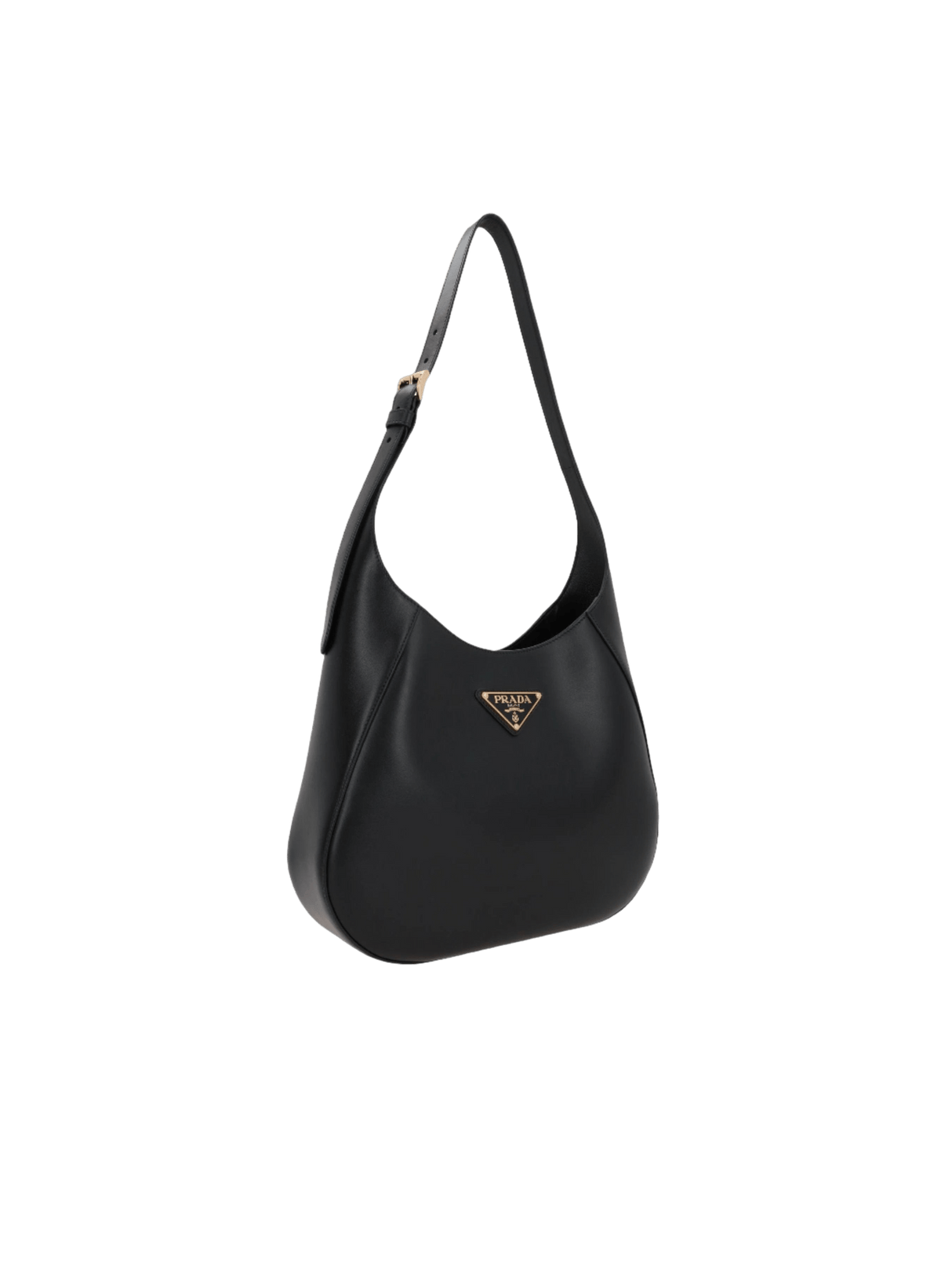 City Leather Medium Hobo Bag-PRADA-JOHN JULIA