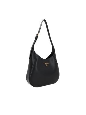 City Leather Medium Hobo Bag-PRADA-JOHN JULIA