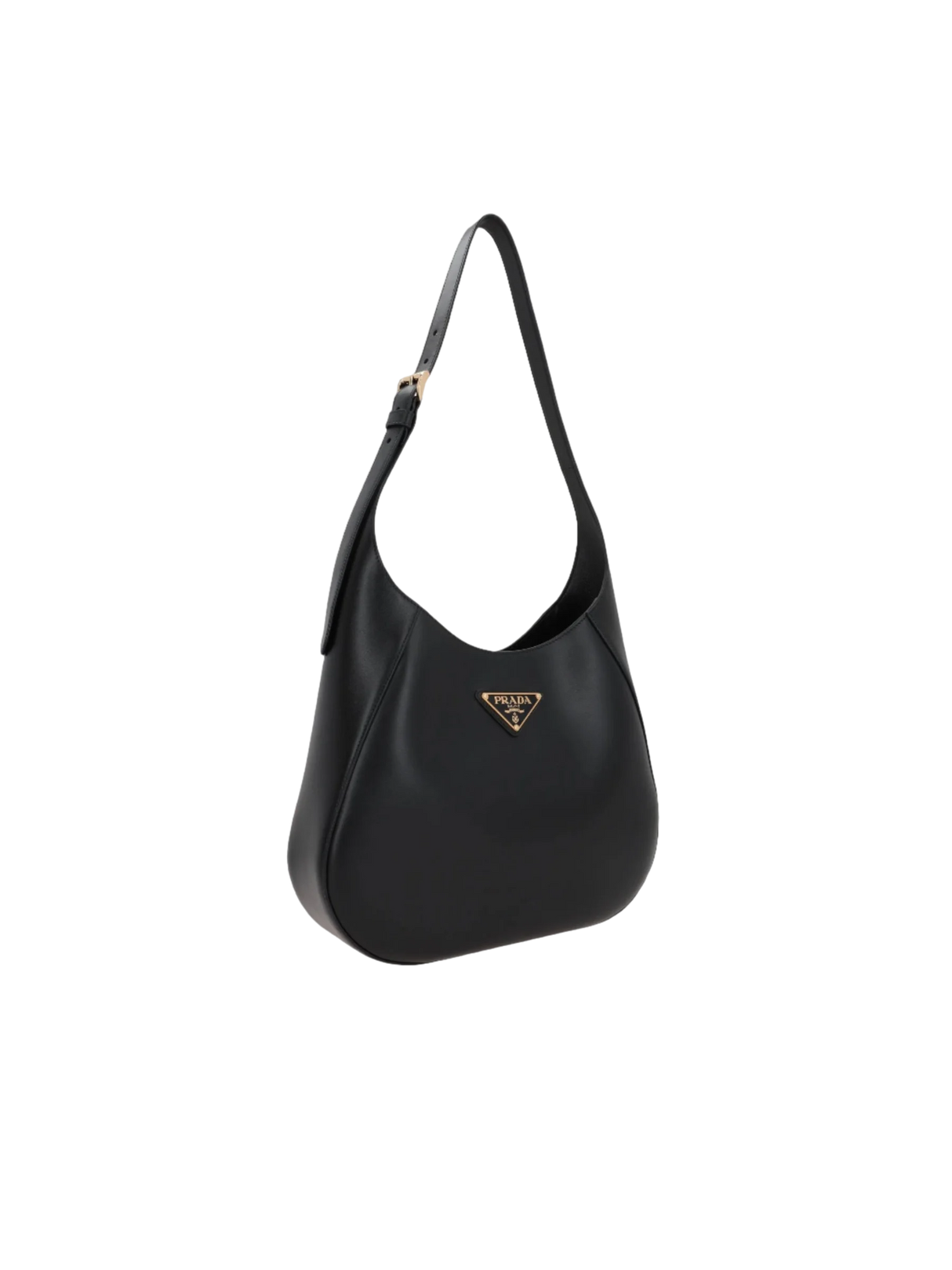 City Leather Medium Hobo Bag-PRADA-JOHN JULIA