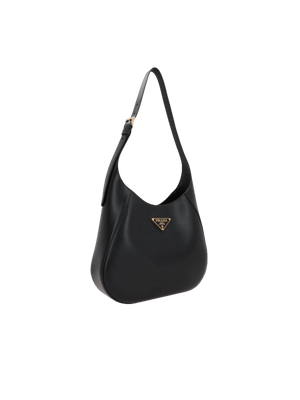 City Leather Medium Hobo Bag-PRADA-JOHN JULIA