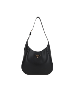 City Leather Medium Hobo Bag-PRADA-JOHN JULIA