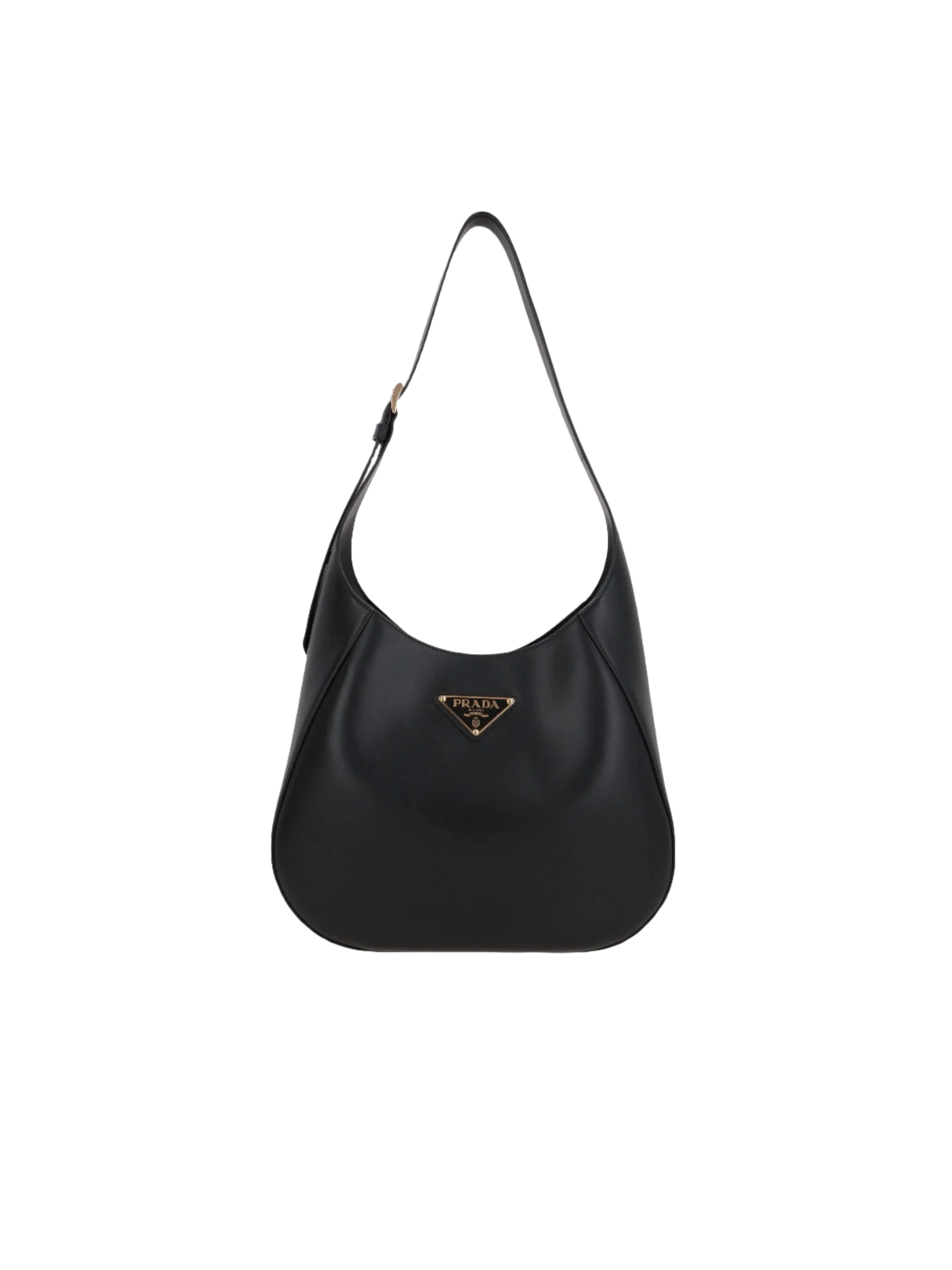 City Leather Medium Hobo Bag-PRADA-JOHN JULIA