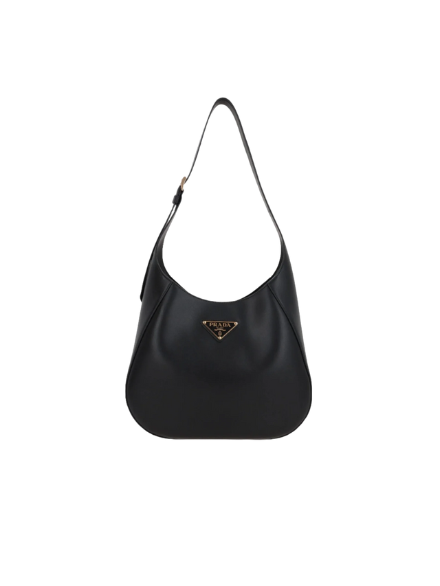 City Leather Medium Hobo Bag-PRADA-JOHN JULIA